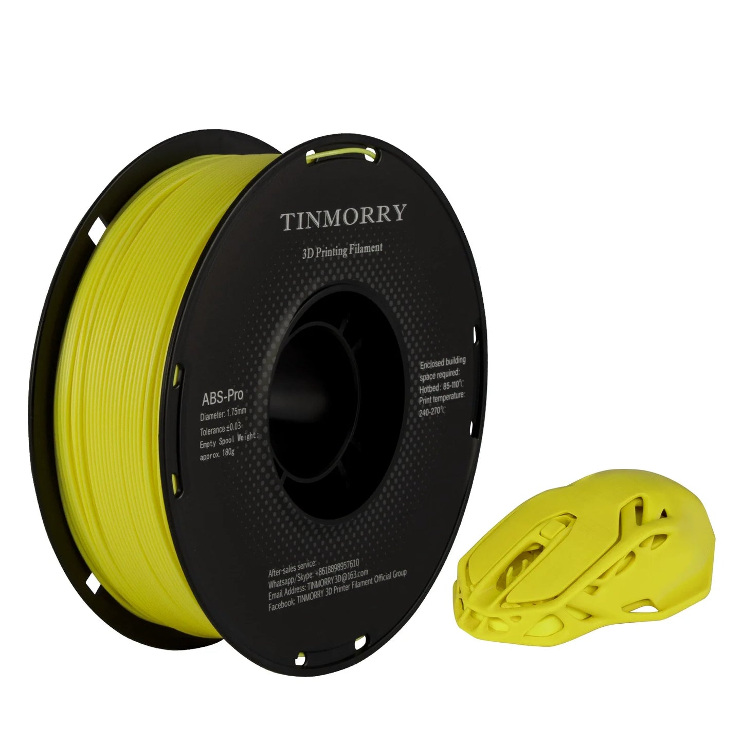 TINMORRY ABS-Pro Filament 1.75mm 1Kg 10 Rolls