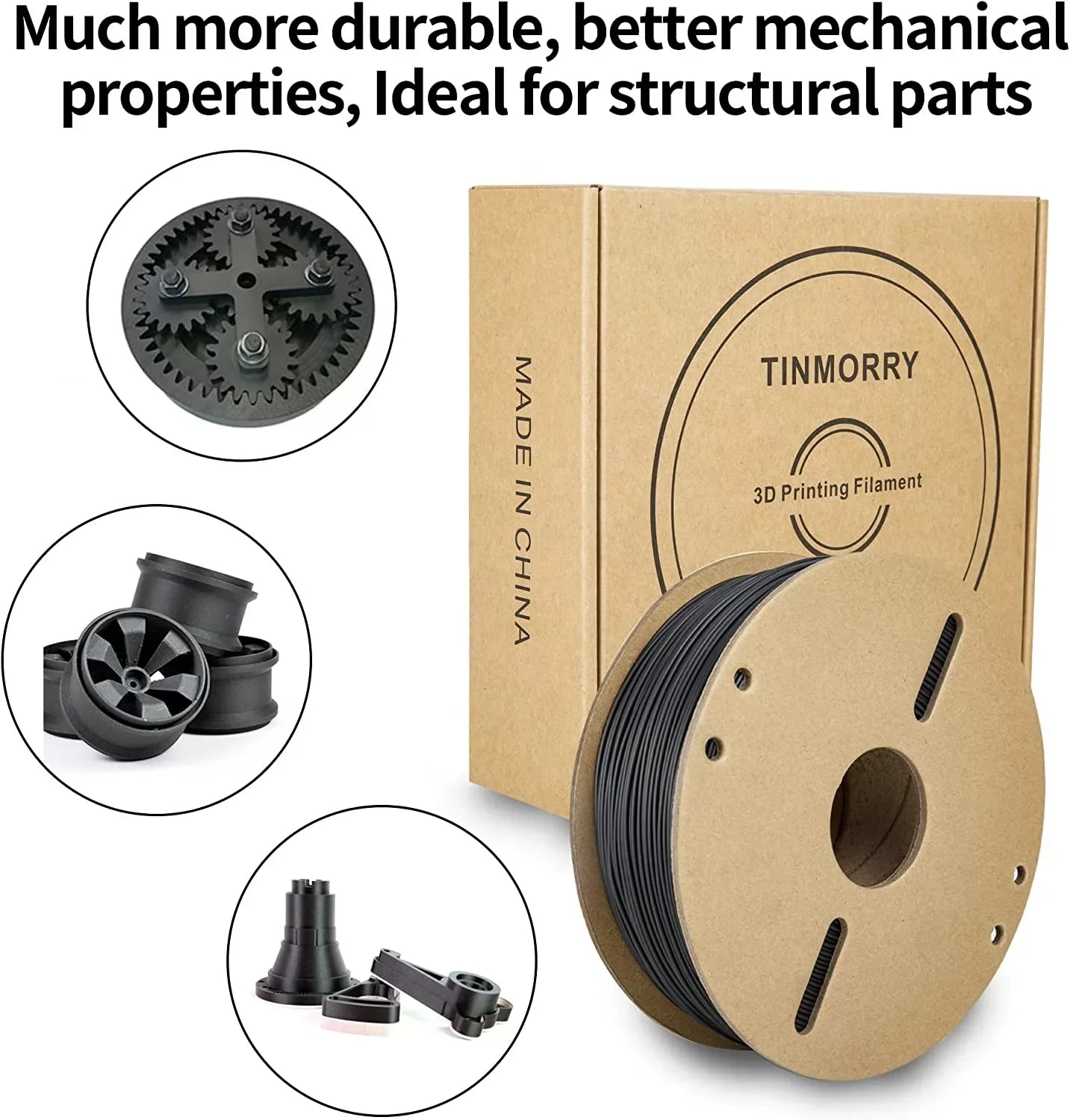 TINMORRY ABS-Pro Filament 1.75mm 1Kg 4 Rolls