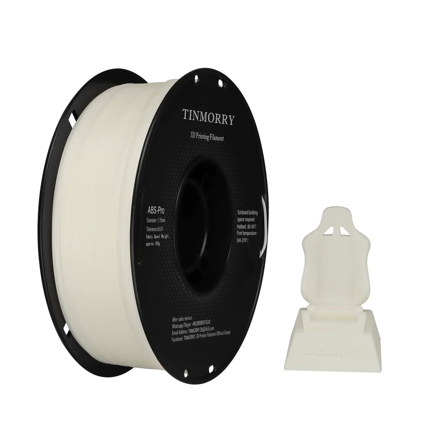 TINMORRY ABS-Pro Filament 1.75mm 1Kg 4 Rolls