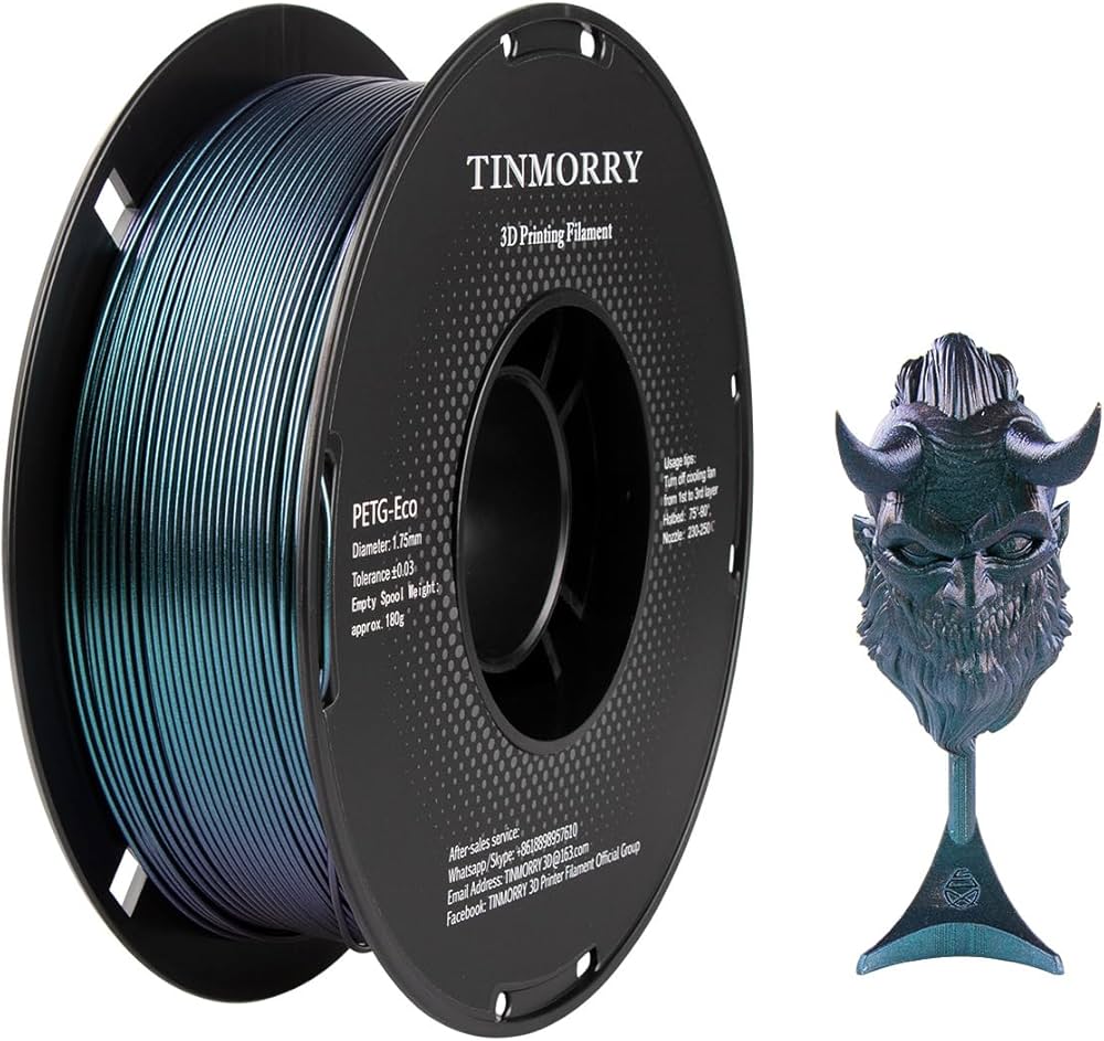 TINMORRY PETG Galaxy Filament 1.75mm 1Kg 4 Rolls