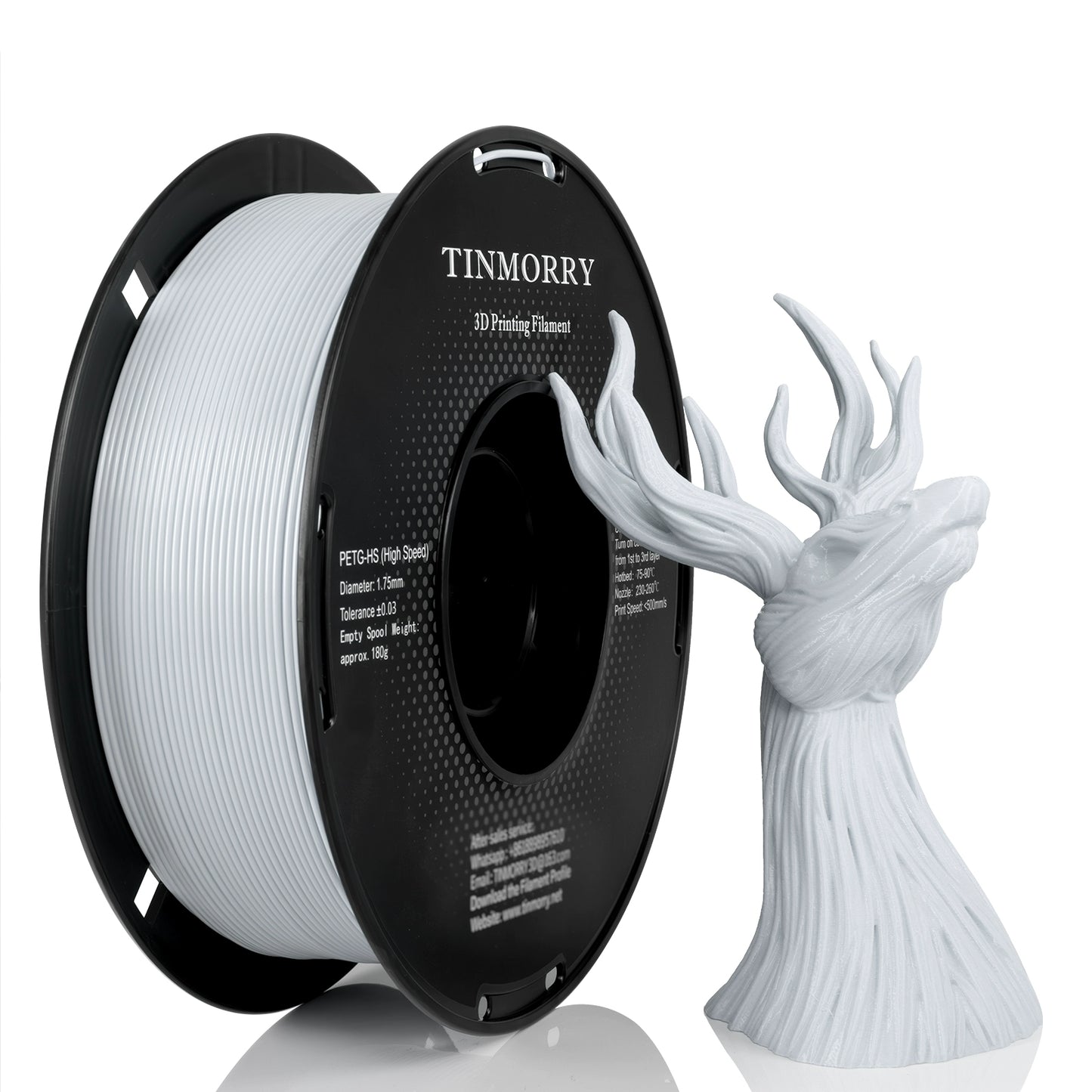 TINMORRY PETG HS Filament 1.75mm 1Kg 10 Rolls