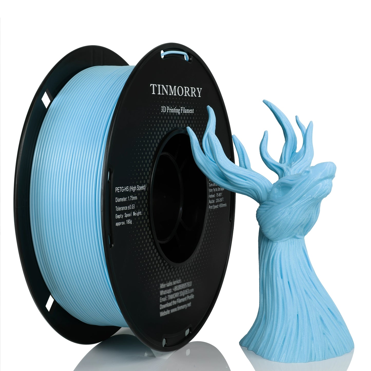 TINMORRY PETG HS Filament 1.75mm 1Kg 10 Rolls