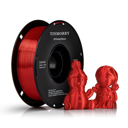 TINMORRY PLA Silk Filament 1.75mm 1Kg 10 Rolls