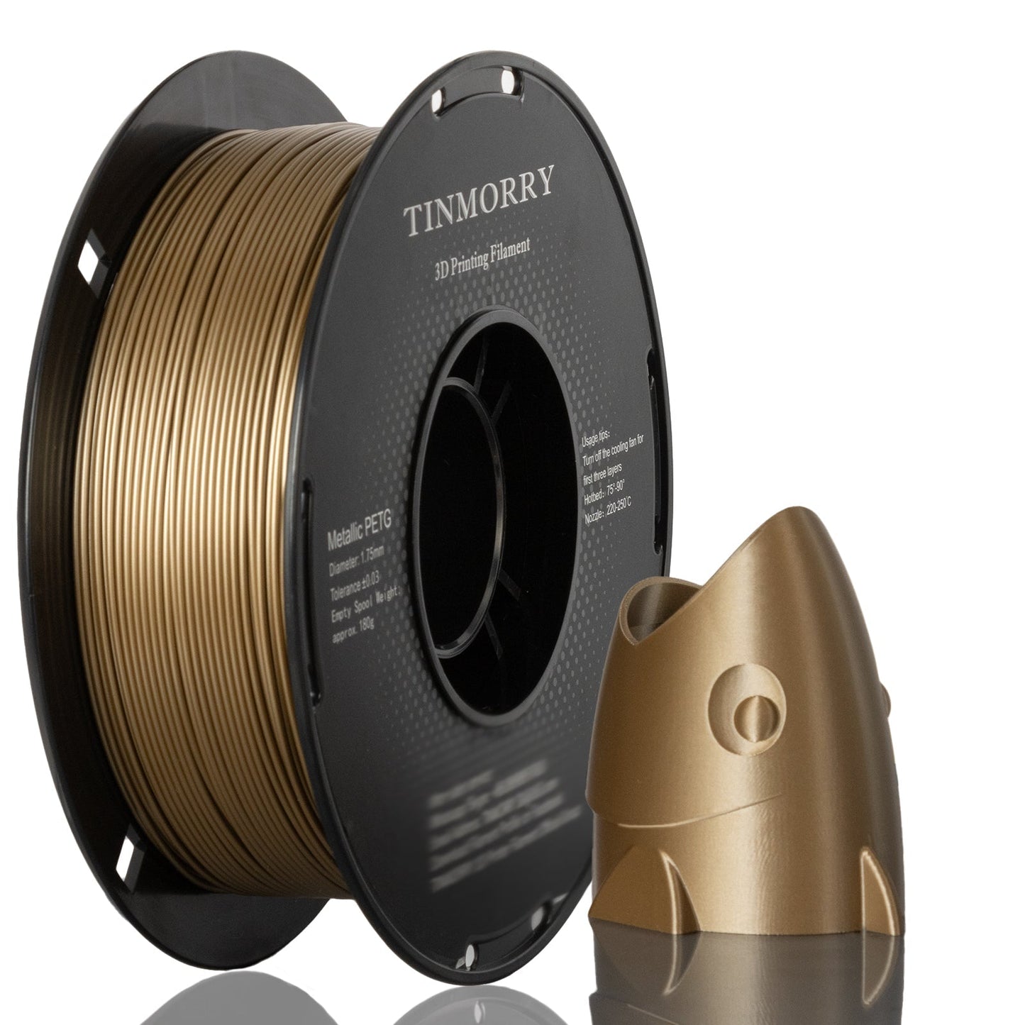 TINMORRY PETG Metallic Filament 1.75mm 1Kg 10 Rolls